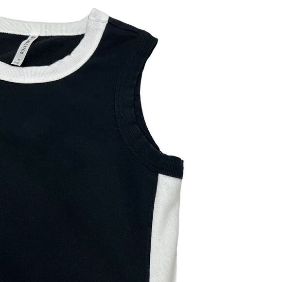 Fabletics Becky black and white French Terry mini dress size M - Picture 11 of 14